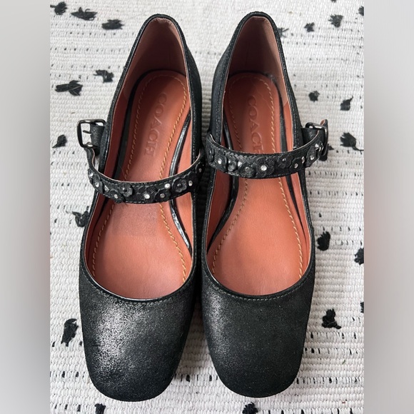 Coach floral stud Mary Janes - Picture 3 of 9